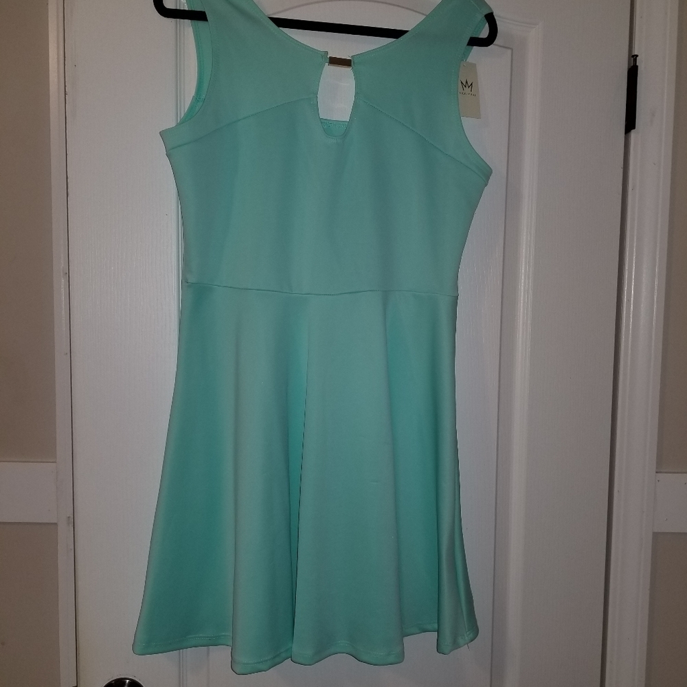 Teal nicki Minaj dress